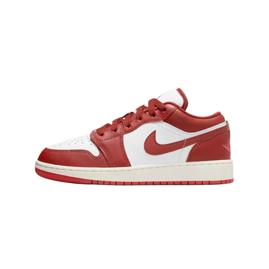Jordan Air Jordan 1 Gilded Yingxi, Амортизация сумки для покупок, Износостойкие низкие винтажные баскетбольные кроссовки Женские Красные FJ3465-160(Команда1321-)