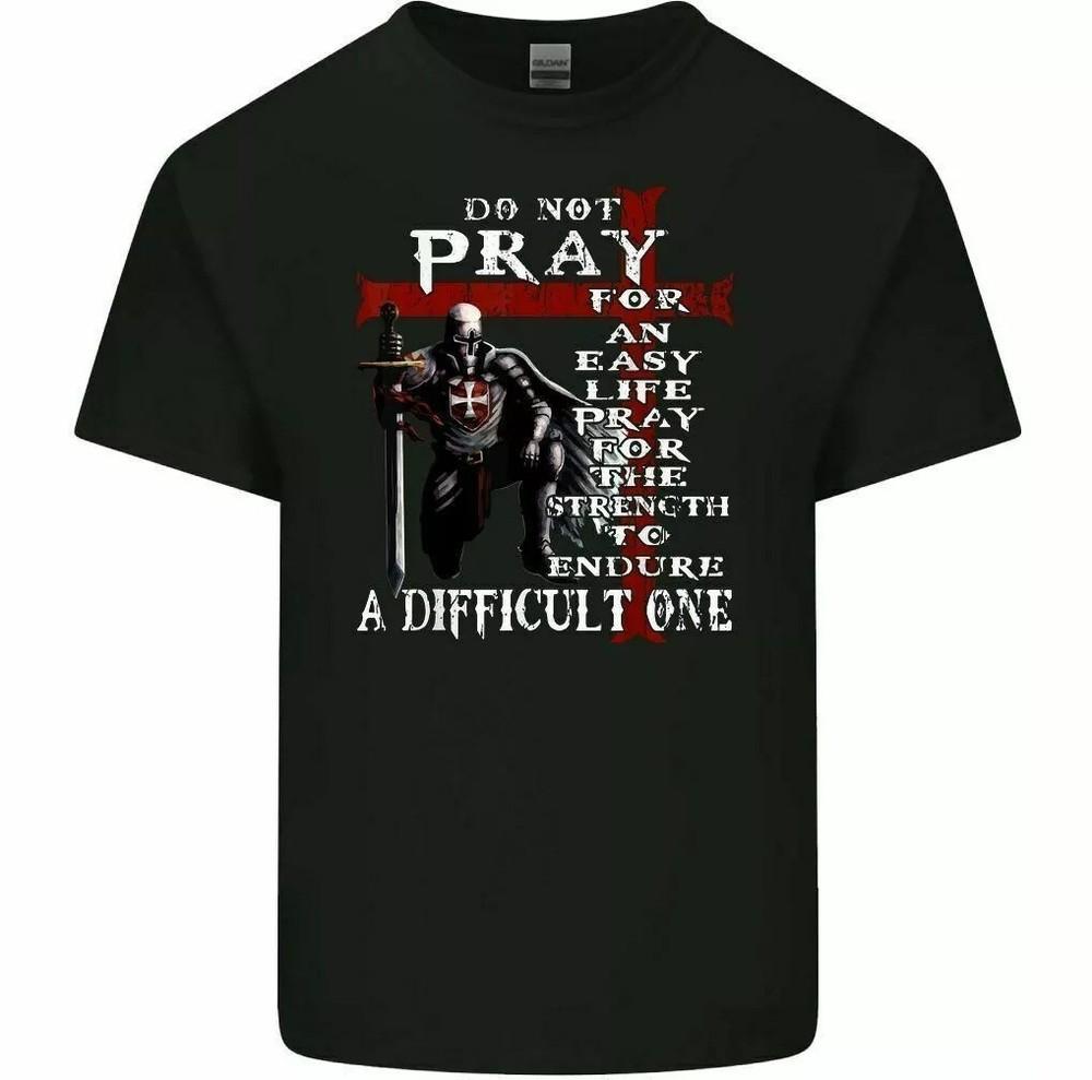 Knights Templar T-Shirt Mens Christian Tee Top Christianity Teutonic Crusader Unisex T-Shirt