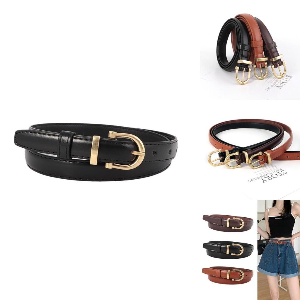 Leather Vintage Belt Women Versatile Decorative Waistband Casual Jeans Strap