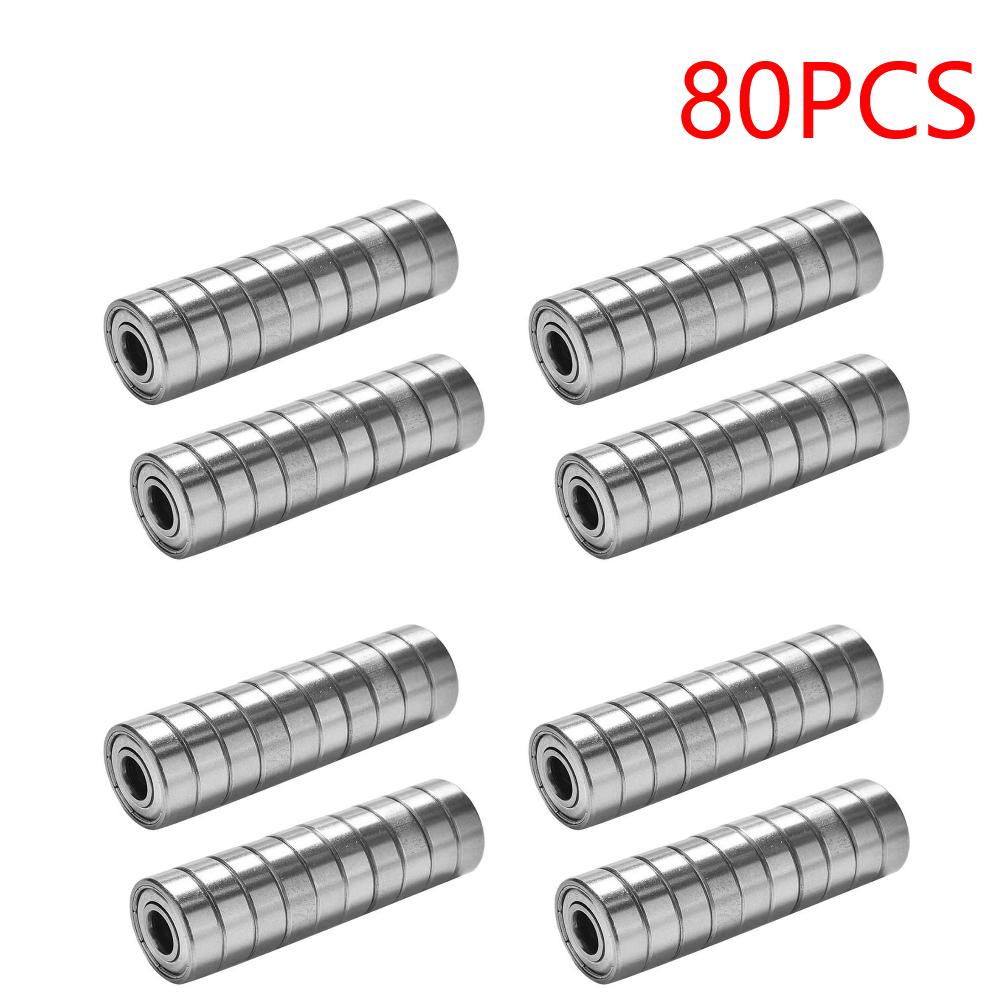 608ZZ Ball Bearings Carbon Steel Single Row Deep Groove Miniature Bearings for Skateboard Roller Skates Scooter