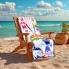 Personalized customized proof beach towel with Mighty Morphin Power Rangers pattern - soft, absorbent,quick-drying,perfect swimming,camping&bathing