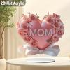 Романтичный 2D плоский знак любви матери водонепроницаемый в форме сердца украшение стола журнальный столик