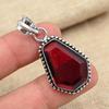 Гранат Драгоценный камень Стерлингового серебра 925 пробы Ювелирные изделия ручной работы Фантастические украшения Женский кулон