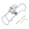 Rail Mounted Clamp Adjustable Fishing Rod Holder 360 Degrees Rotation 304 Stainless Steel for 22.2 To 31.7mm Tube