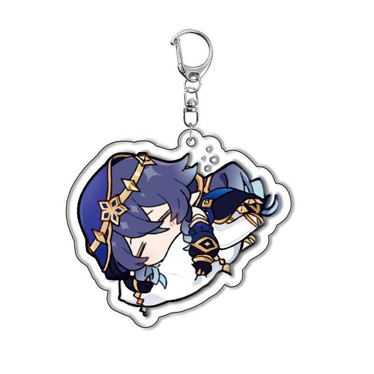 Оригинальный акриловый брелок God Traveler Wanderer Klee Skirmisher Bag Подвеска Двусторонняя прослойка