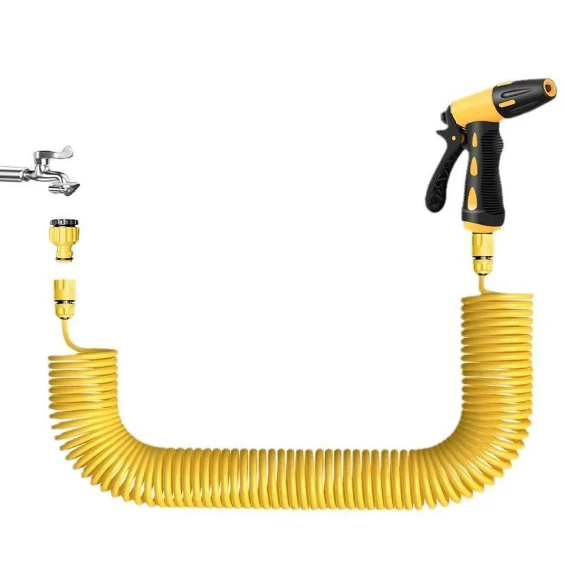 10-30 Meter Telescopic Water Pipe Car Washing Tool Set with High-pressure Nozzle Extension Hose Water Hose for Pressure Cleaner