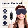 USB Charging Heated Eyemask Vibration Massage for Dry Eyes Relieve Eye Fatigue Warmth Sleep Shading Office Home Travel Eye Mask