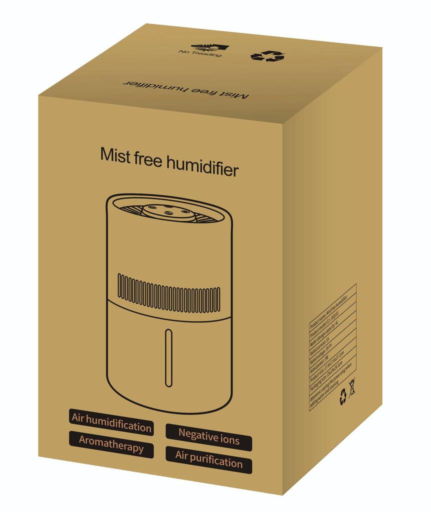 USB Увлажнитель воздуха без пара: Очиститель воздуха большой емкости 4 л для спальни и офиса