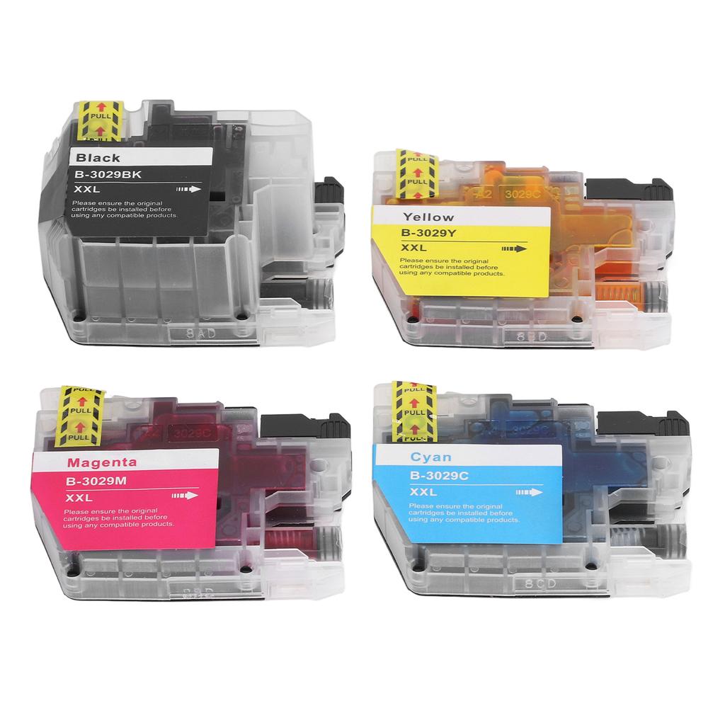 4Pcs Ink Cartridge BK C M Y Smoothly Output Clear Print Printing Cartridge with Ink for MFC J5830DW Printer