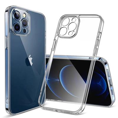 Прозрачный мягкий силиконовый чехол TPU для iPhone 11 12 13 Mini 14 15 Pro Xs Max X XR 8 7 6 6s Plus SE прозрачная задняя крышка