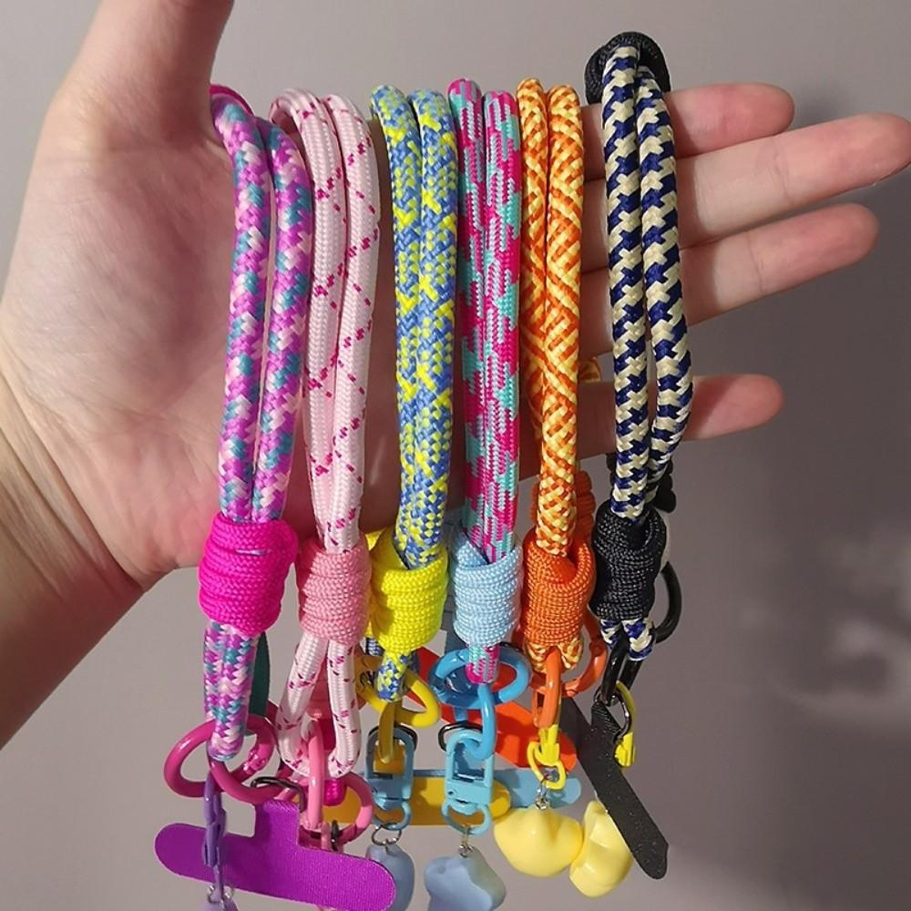 Star Keychain Mobile Phone Lanyard Detachable Mobile Phone Charm Woven Phone Strap  Lanyard Patch