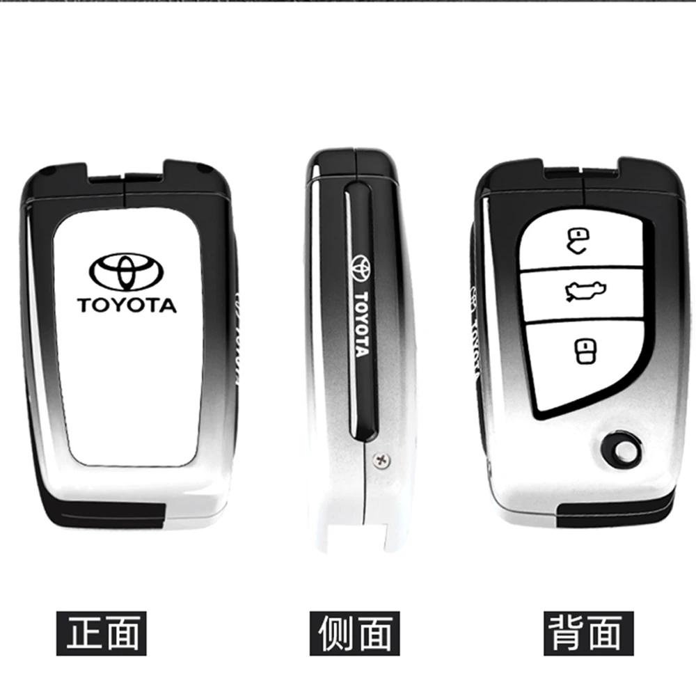 Чехол для ключа автомобиля Брелок-чехол для Toyota Auris Corolla Avensis Verso Yaris Aygo Scion TC IM Camry RAV4 Forturner Автоаксессуары