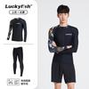 Mens UV Protection Rash Guard Set With Long Pants Surfing Diving Swimming Water Sports