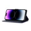 Универсальный кожаный чехол-книжка для iPhone 13/14/15/16 Pro Max - Ударопрочный, с мелкой текстурой телячьей кожи