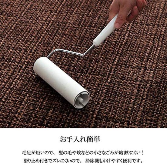 Коврик Ikehiko Rug Carpet квадратный блокнот 185 x 185 см оранжевый однотонный гладкий прибл.. #5705579