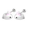 Small Screw Cute Bunny Stud Earrings Ins Earrings Niche Ear Jewelry