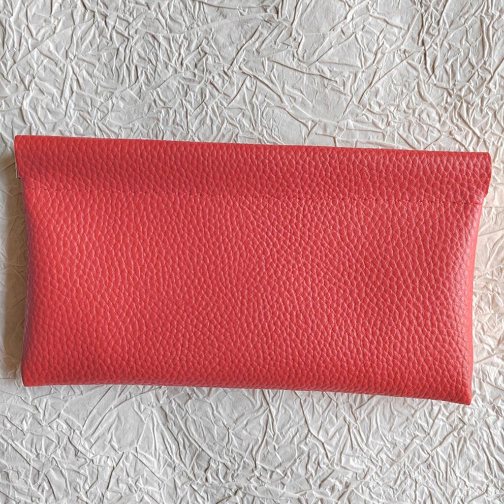 Portable PU Leather Wallet Automatic Closed Ultra-thin Coin Purse Large Capacity Phone Bag for Women Lady Girl Gift