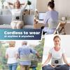 Heating Inflatable Waist Belt Vibration Massage Traction Device Digital Display Control Rechargeable Waist Support Tool Grey