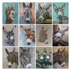 5D DIY Diamond Painting Funny Animal Donkey Diamond Embroidery Cross Stitch Kit Full Rhinestone Mosaic Home Decor