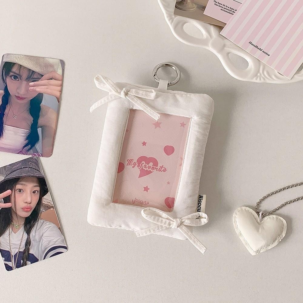 with Keychain Korean Photocard Holder Idol Card Display Protector Student Friends