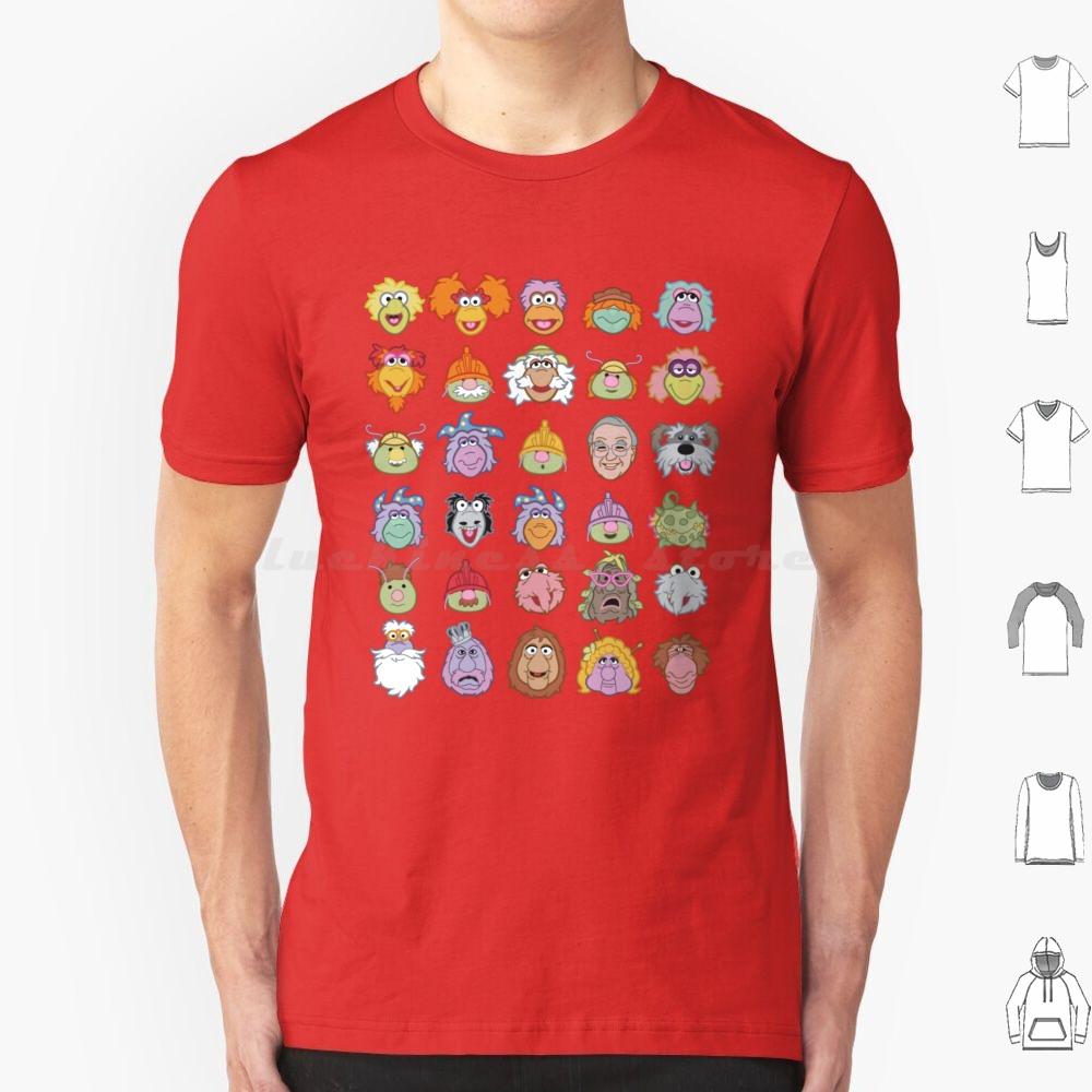 Fraggle Rock T Shirt Cotton Men Women DIY Print Fraggle Boober Wembley Gobo Mockey Dance Your Cares Away Doozer 80s Tv Show
