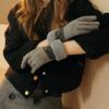 Женские зимние теплые флисовые перчатки для езды на велосипеде и вождения с сенсорным экраном