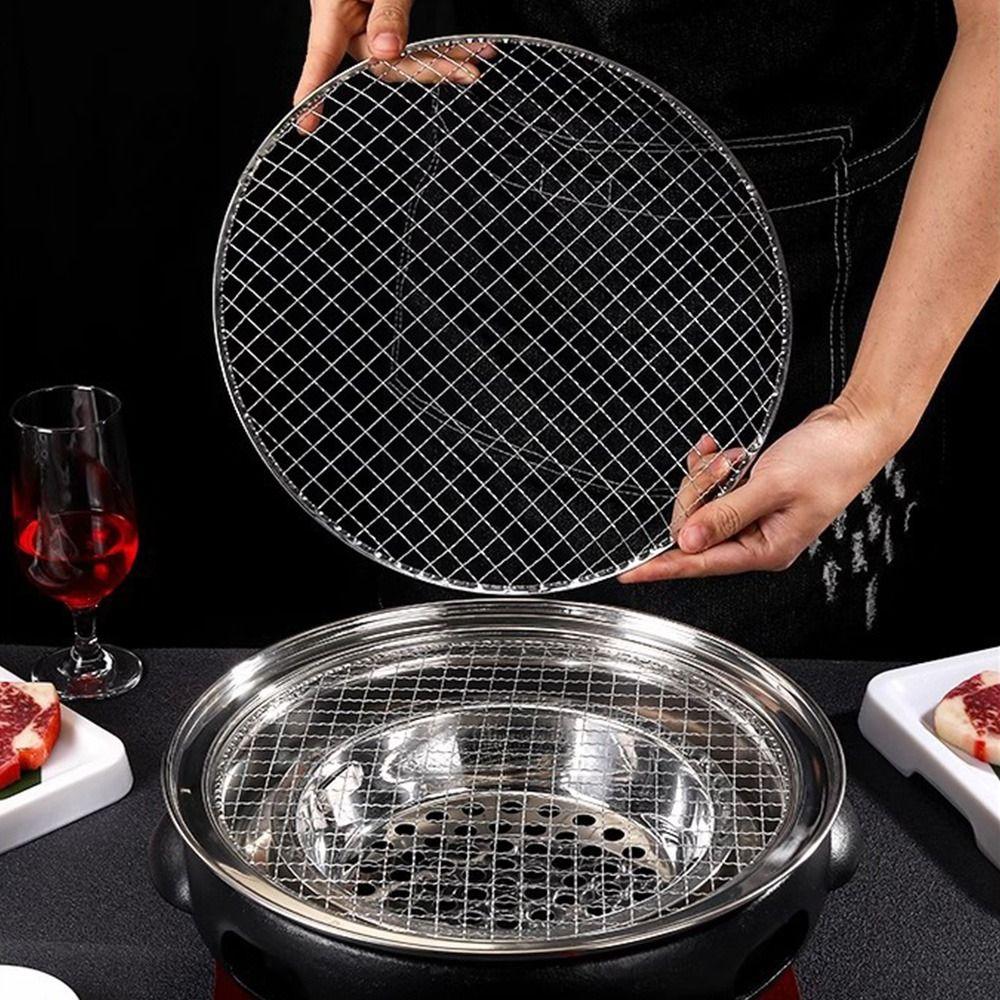 Round Grill Racks Iron Roast Grate New BBQ Roasting Rack