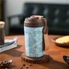 ABKY-High-End Exquisite Pure Titanium Double-Layer Vacuum Flask Coffee Cup Portable High-Value Take-Out