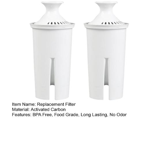 Запасные фильтры для воды с активированным углем, не содержащие BPA, пищевой класс, лучшая фильтрация, идеально подходят элементы фильтра для воды для Brita