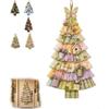 Handmade Patchwork Christmas Tree Door Hanging DIY Christmas Patchwork Craft Kit  Christmas Gift