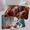 T-Terrifier 3 Ужасающий Клоун Фильм Приветственный Коврик для Входной Двери Моющийся Нескользящий Коврик для Зоны Гостиной с Диваном и Креслами Кухонный Приветственный Коврик