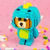 LOZ 9241 Animal World Crocodile Bear Doll Pet Monster 3D DIY Mini Diamond Blocks Bricks Building Toy for Children Gift No Box