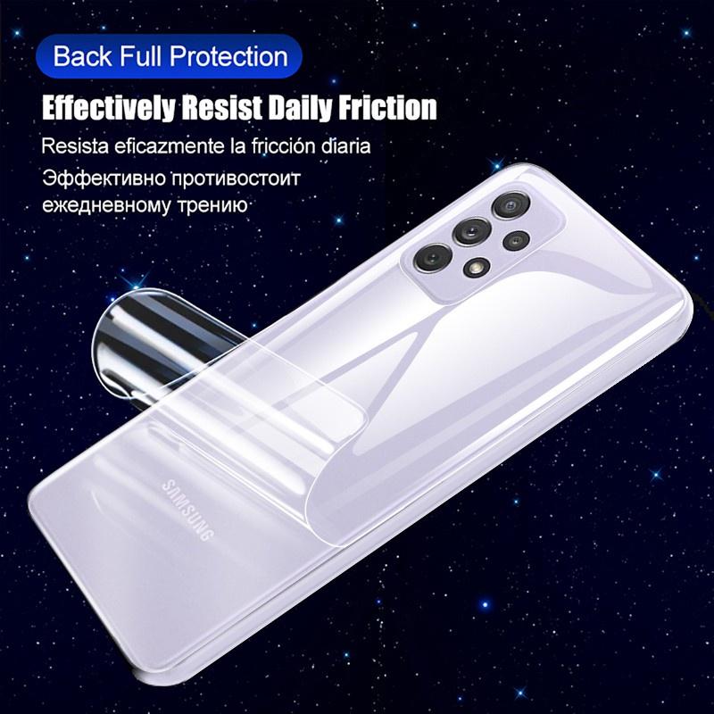 Для Samsung Galaxy A07 A17 A06 A06s A16 A26 A36 A56 A05 A05s A15 A25 A35 A55 A04 A04s A14 A24 A34 A54 A13 A23 A33 A53 A73 Защитная пленка для экрана спереди и сзади