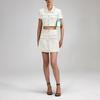 Self-Portrait Woolen A-Line High-Waisted Skirt Solid Color Wool Casual Mini Skirt Women skirts SWF342Q02200