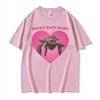 Rocky Hate Mark James Ortiz As Rocky Pink Heart T Shirt Funny Meme Tshirts Unisex Women Vintage Casual Cotton Tee Shirt Streetwear