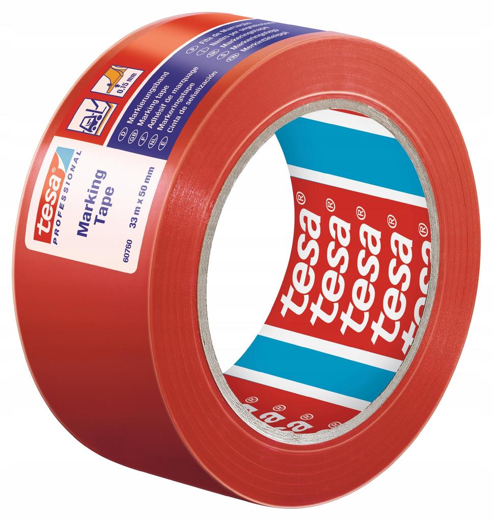 Tesa Self-Adhesive Warning Tape For Marking PVC PVC 33M X 50Mm X 2