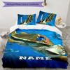3pcs Nemo1 Cover Set - Personalized Name, HD Printed Bedding with 1 Cover and 2 Pillowcases - Perfect for Home Decor, Easy Care