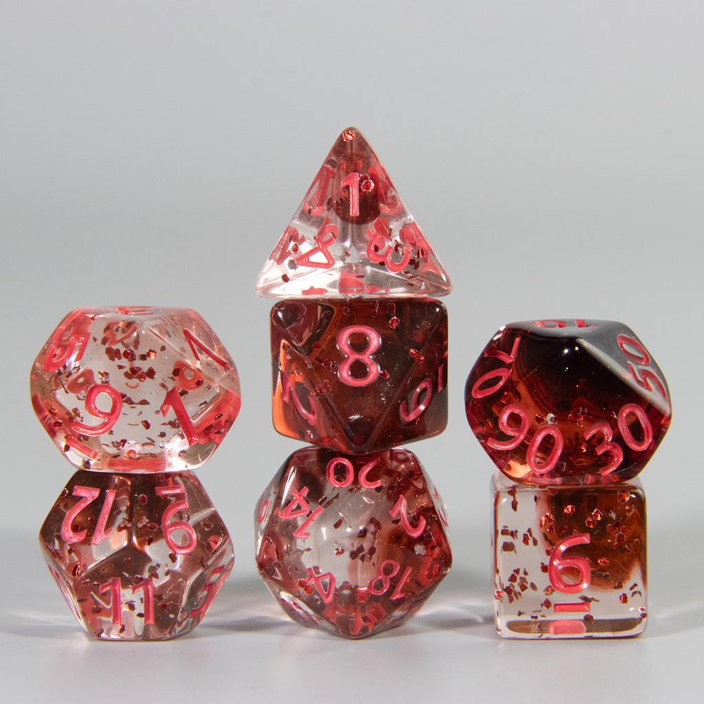 Набор игральных костей DND из 7 многогранных цифровых игральных костей D4 D6 D8 D10 D% D12 D20 для настольных игр DND RPG