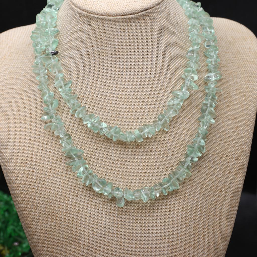 1 нить, бусины из целебного кристалла из щебня, 7 мм, натуральный камень, свободные бусины-разделители для изготовления ювелирных изделий, ожерелья, браслета, аксессуары, длина 80 см