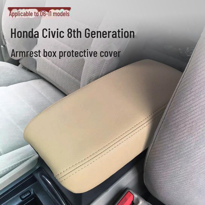Кожаный чехол для подлокотника Honda Civic 8-го поколения для модификации интерьера