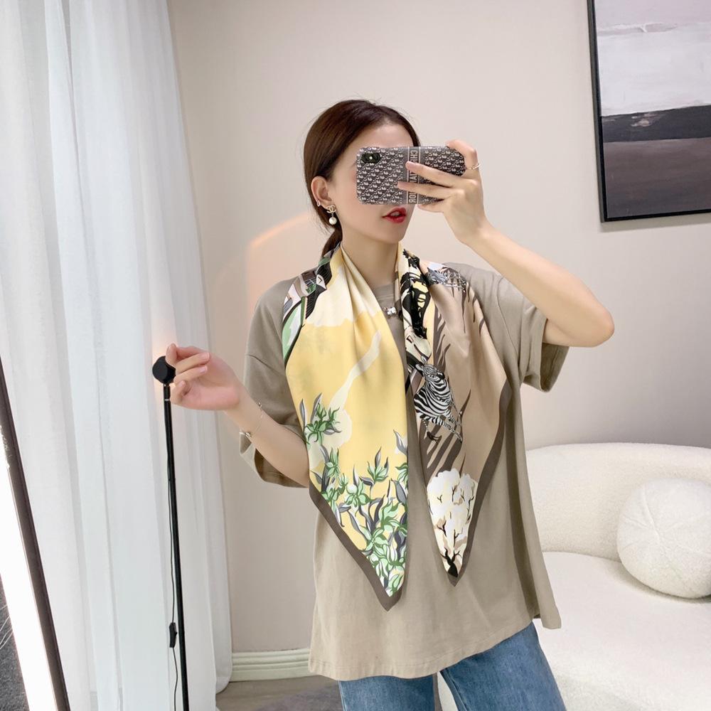 90 * 90 см Four Seasons Доступно Новое Большое Квадратное Полотенце Повязка На Голову Дышащая Пот Впитывающая Солнцезащитный Крем Простая Шаль Профессиональный Шарф