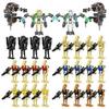 28pcs Star Wars Minifigures Battle Droids Building Blocks Set General Grievous Droideka Battle Droids Action Figures