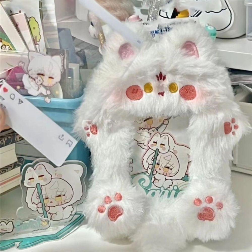 Милый плюшевый чехол для фотокарточки, милый чехол для автобусной двери, модная сумка-брелок, подарок на день рождения