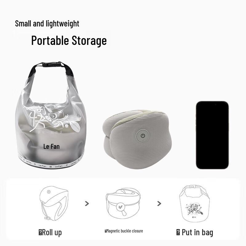 LERAVAN U-Shaped Cooling Massage Neck Pillow