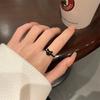 Cute Minimalism Thin Metal Cat Ring For Women Men Retro Silver Color Kitten Animal Zircon Open Ring Party Jewelry Gift