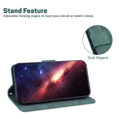 Для Oppo Reno12 F 5G Чехол Геометрический узор Кожаный кошелек Чехол для телефона
