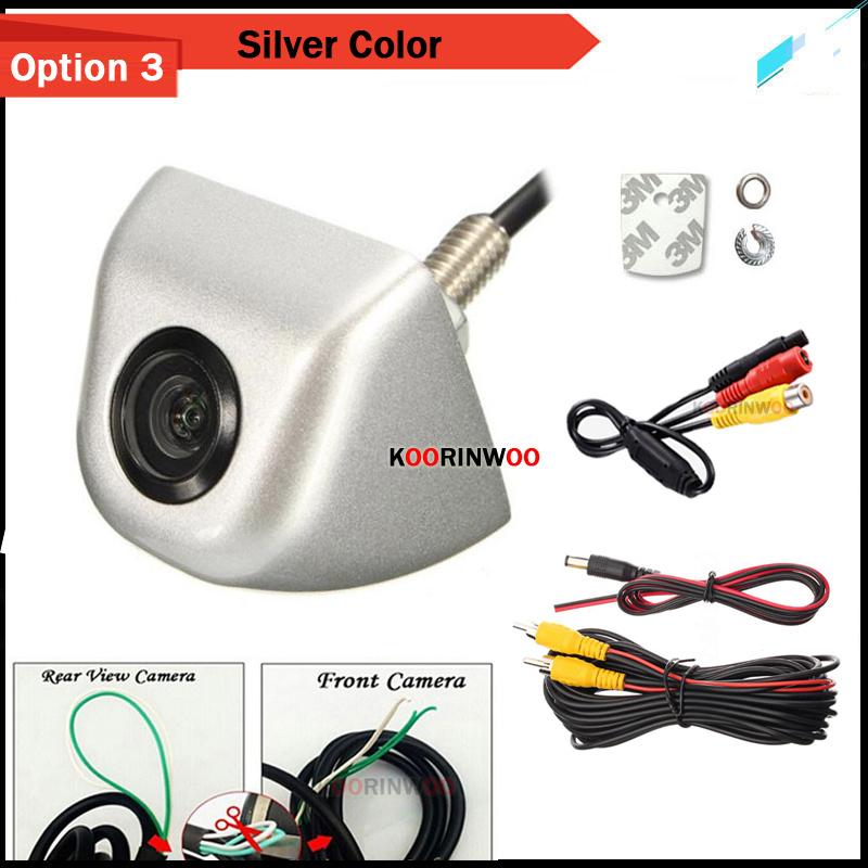 Koorinwoo Multifunctical Switch HD Car Reaview Camera Side Front camera Video System RCA 12v Parking Camera NTSC/PAL For Vehicle