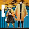 Костюм для косплея и парик Demon Slayer Зеницу Агацума для конвенции и Хэллоуина