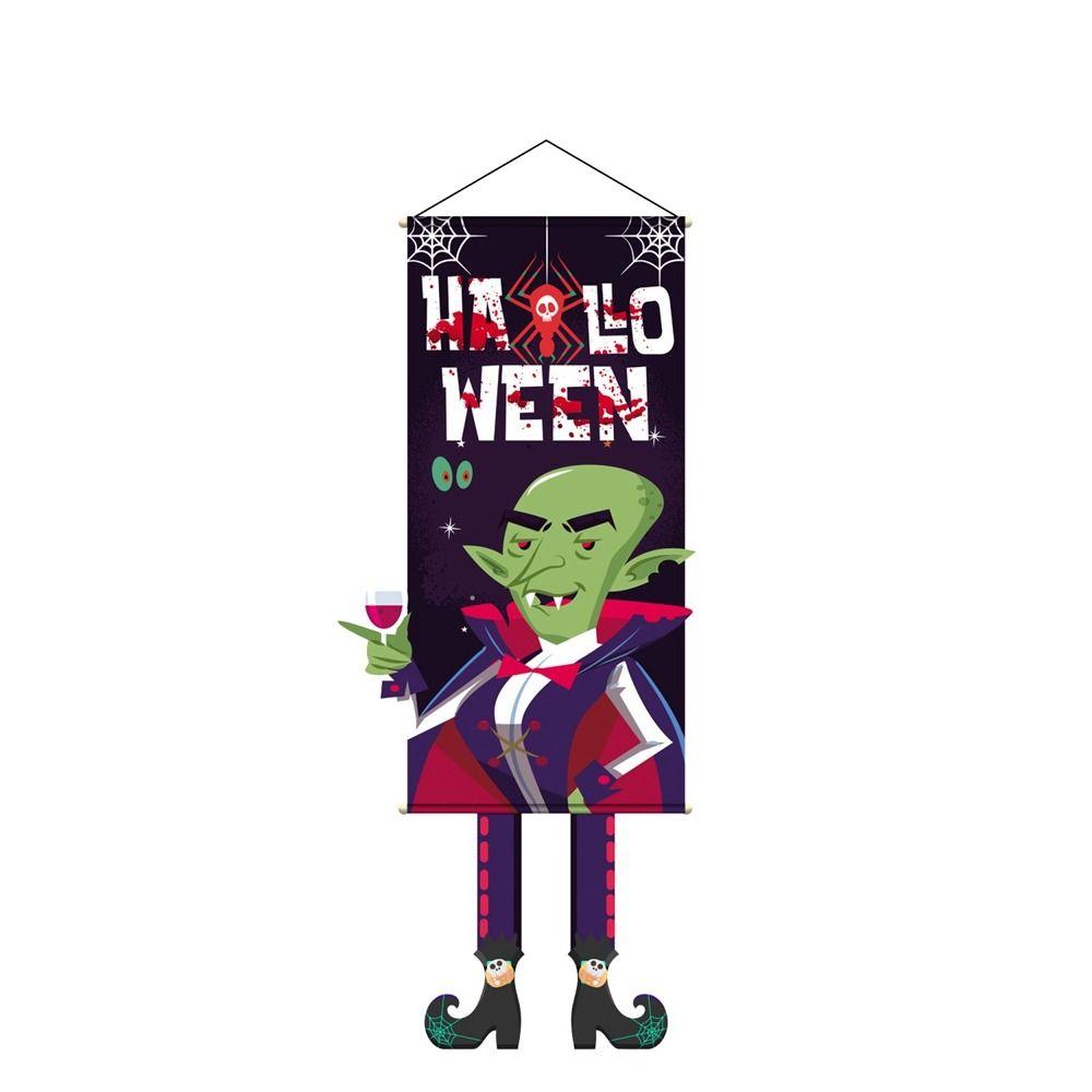 Длинноногий Хэллоуин крыльцо дверь баннер Trick or Treat гном тыква подвеска Хэллоуин