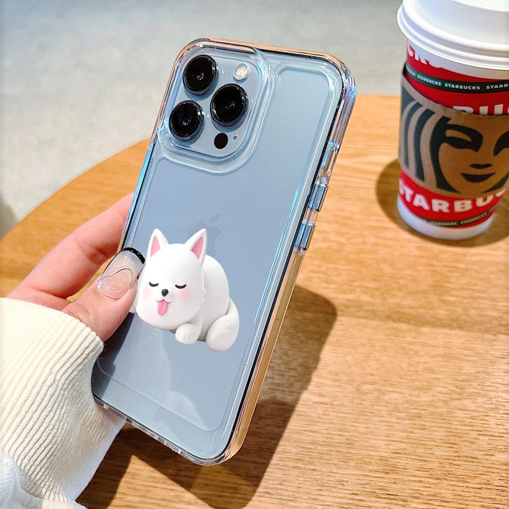 Милая фигурка собаки Чехол для телефона для IPhone 14 15 16 17 13 12 11 Pro Max Plus 12 13 Mini TPU Защитный чехол